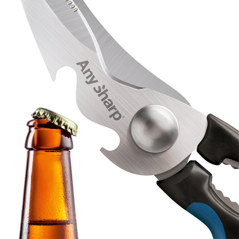 AnySharp Multi Function 5-in-1 Scissors, Premium, Blue