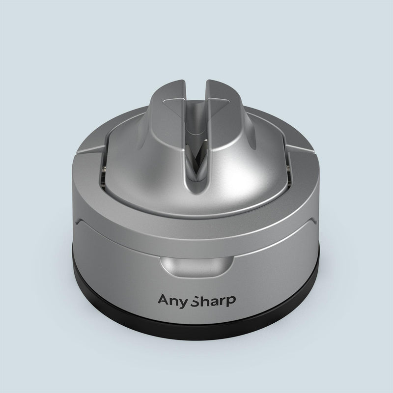 AnySharp Safer Hands-Free Knife Sharpener, Evo, Silver