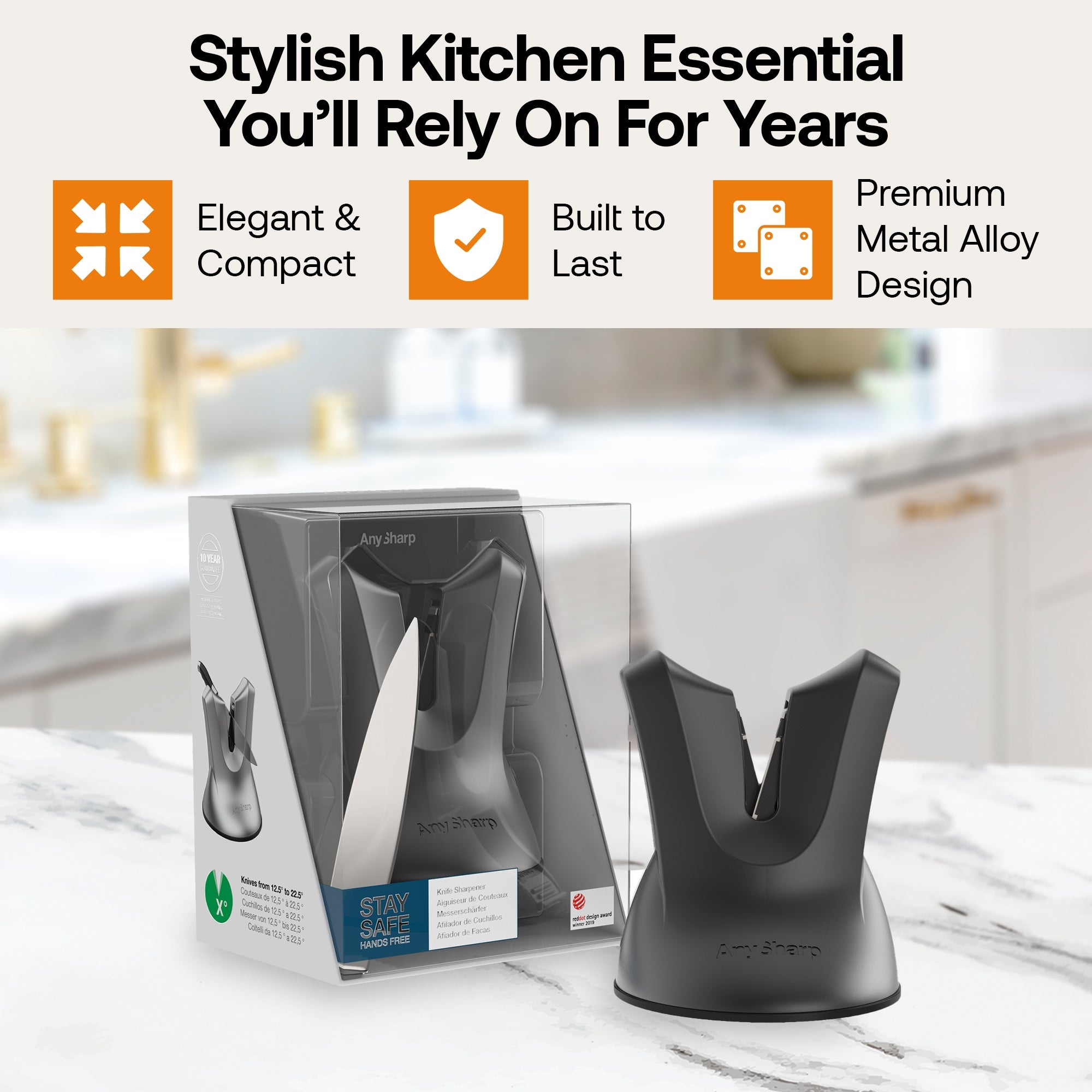 X-Blade Knife Sharpener – Self-Adjusting Tungsten | AnySharp
