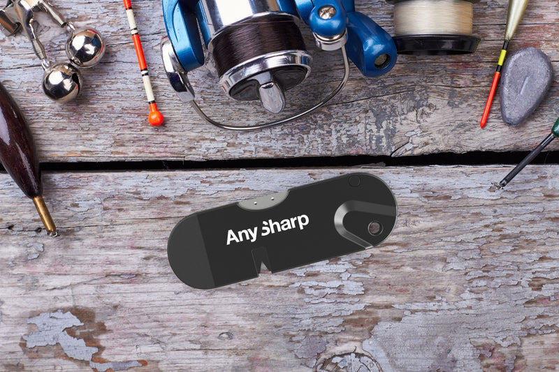 AnySharp Pro Knife One Handed Use Sharpener With Power Grip Surface –