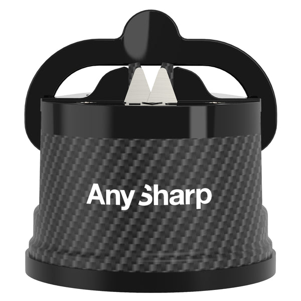 AnySharp Safer Hands-Free Knife Sharpener, Elite, Carbon Fibre