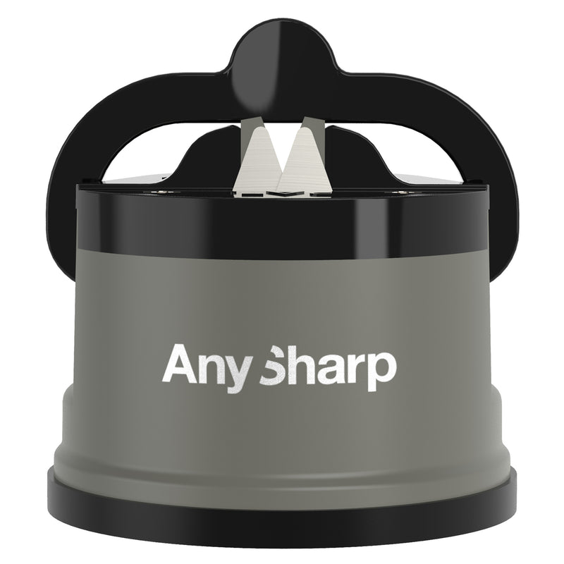 AnySharp Safer Hands-Free Knife Sharpener, Elite, Grey