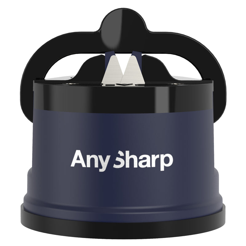 AnySharp Safer Hands-Free Knife Sharpener, Elite, Navy