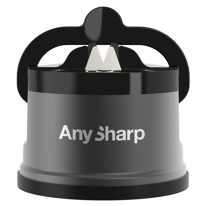AnySharp Pro Safer Hands-Free Knife Sharpener, Gun Metal