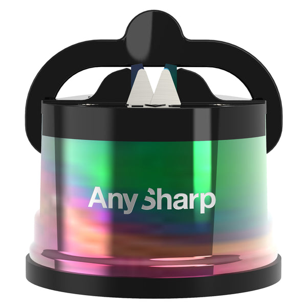 AnySharp Pro Safer Hands-Free Knife Sharpener, Excel, Oil Slick