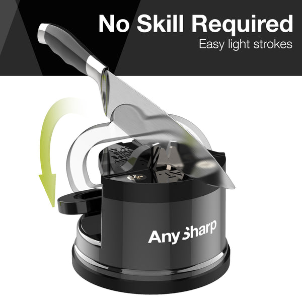 AnySharp Pro Safer Hands-Free Knife Sharpener, Excel, Wolfram